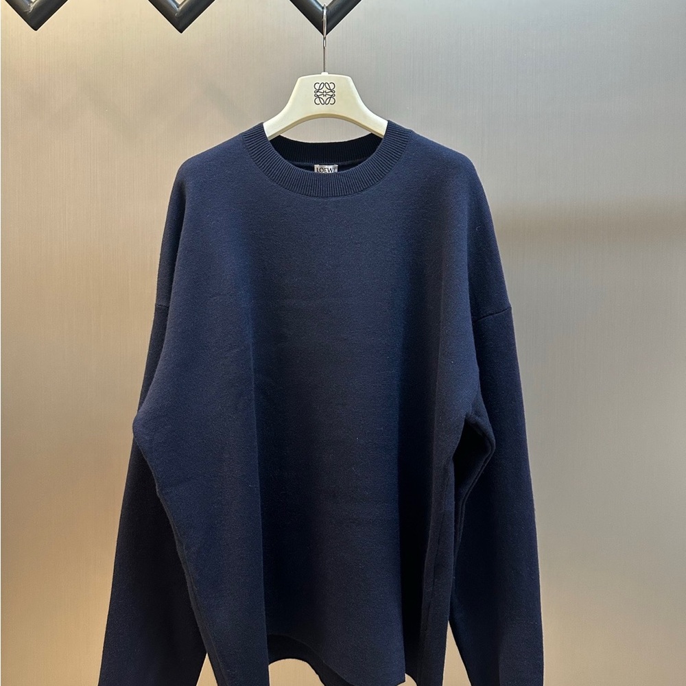 Loewe Dark Blue Crewneck Sweater